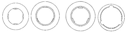 Filter disc spacers